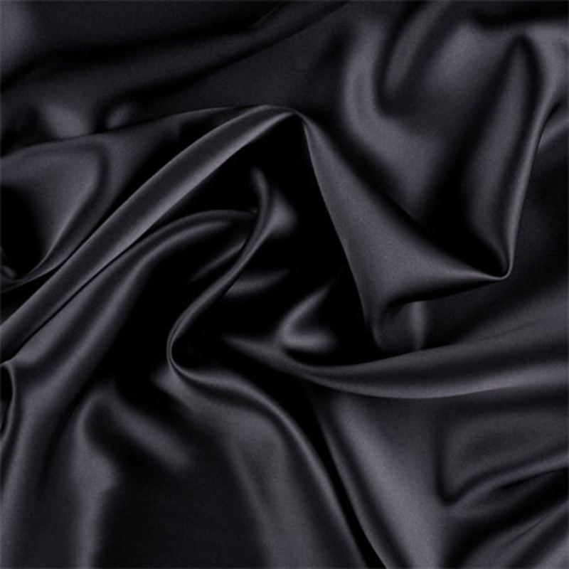 1 YD PC-Runway Silks Dark Gray Stretch Silk Charmeuse Fabric – Reorderable