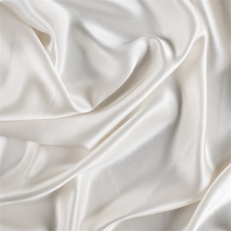 1 YD PC-Runway Silks Eggshell Stretch Silk Charmeuse Fabric – Reorderable