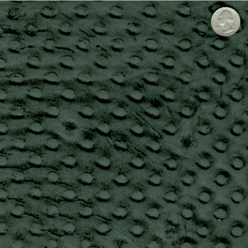 12 YD Bolt-Black Minky Dot Fabric