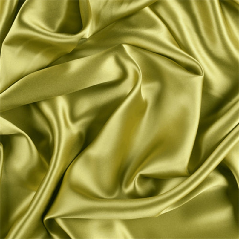 Runway Silks Chartreuse Silk Charmeuse Fabric – Reorderable