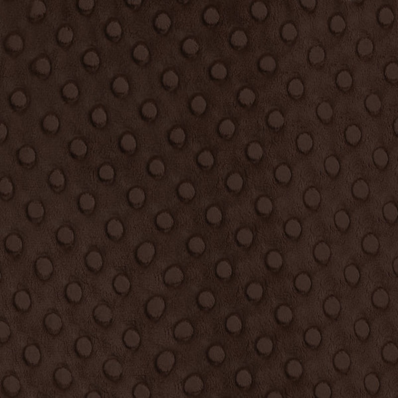 12 YD Bolt-Chocolate Minky Dot Fabric