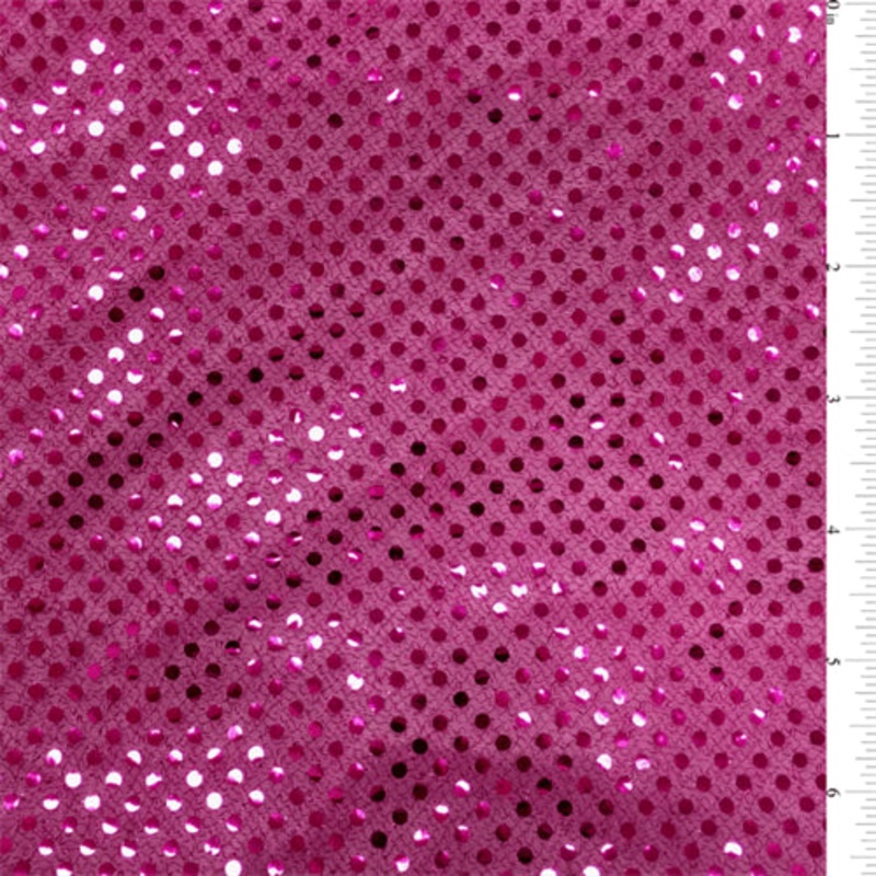 12 YD Bolt-Fuschia Sequin Knit Fabric