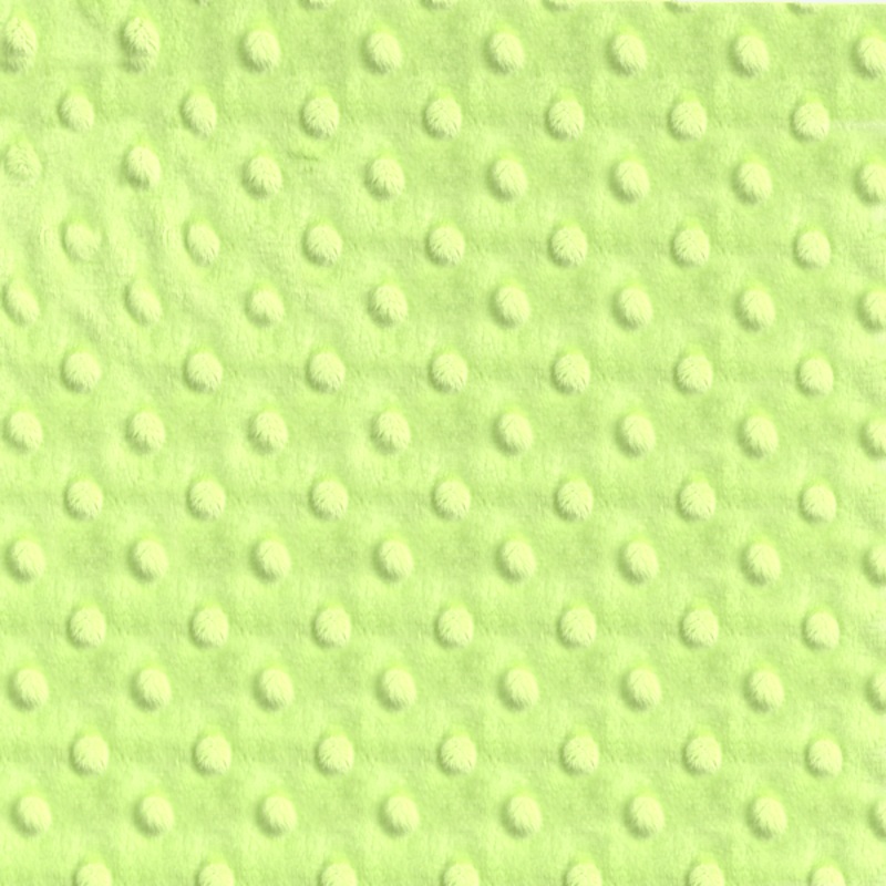12 YD Bolt-Lime Minky Dot Fabric