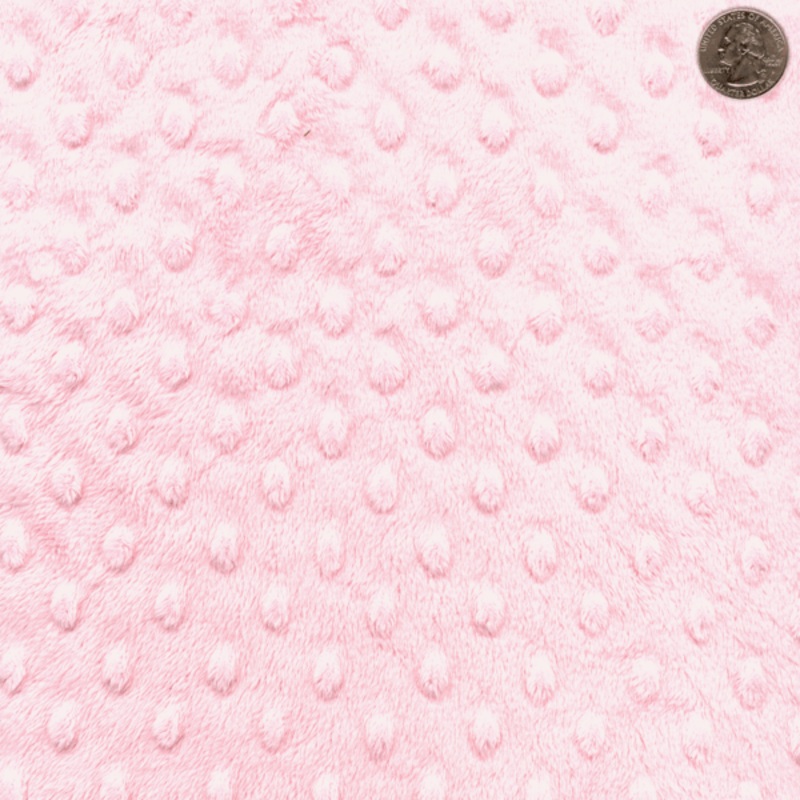 12 YD Bolt-Pink Minky Dot Fabric