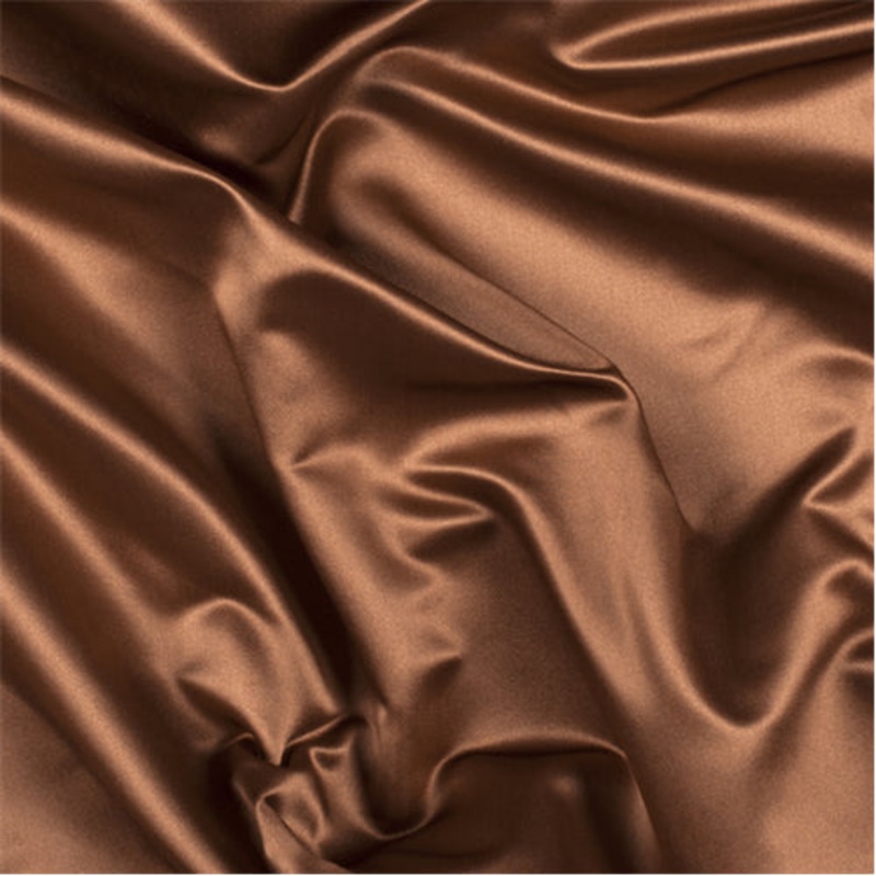 Runway Silks Caramel Silk Duchess Satin Fabric – Reorderable