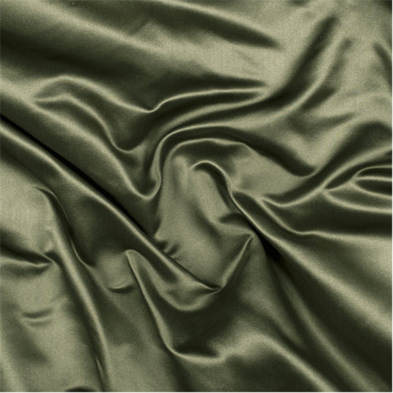 Runway Silks Dark Green Silk Duchess Satin Fabric – Reorderable