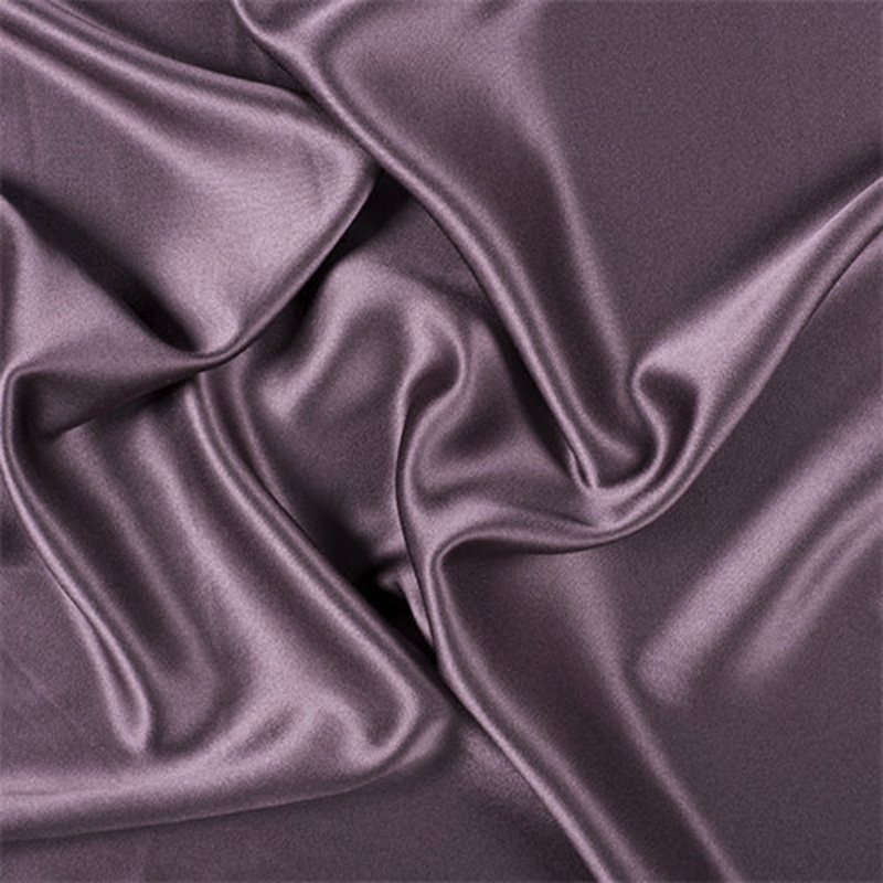 Runway Silks Aubergine Silk Crepe Back Satin Fabric – Reorderable