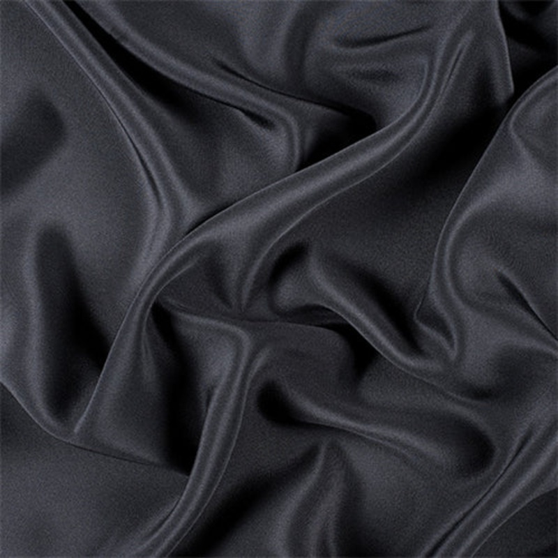Runway Silks Black 4 Ply Silk Crepe Fabric – Reorderable