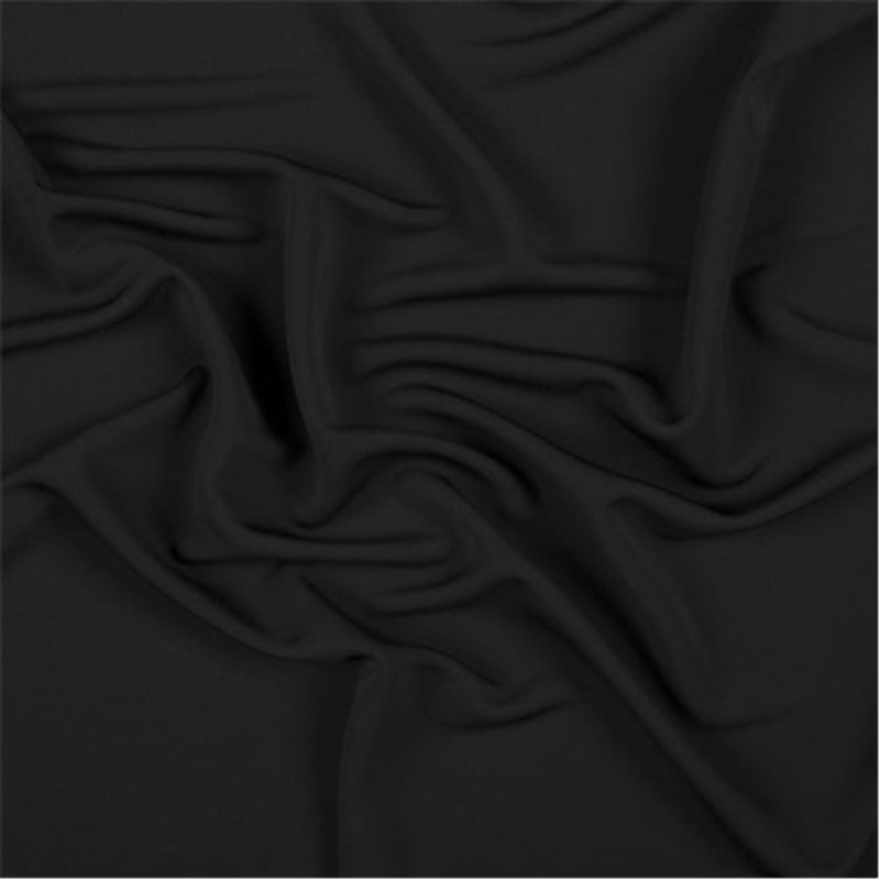 Runway Silks Black Matte Jersey Fabric – Reorderable