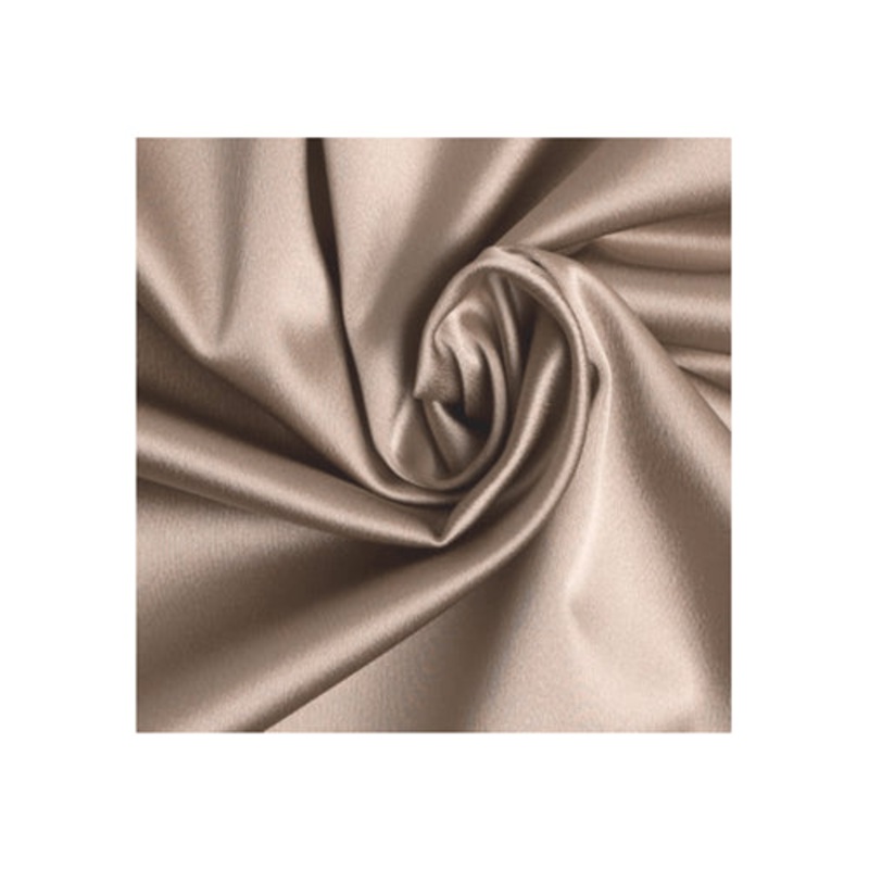 Runway Silks Dark Beige Stretch Satin Fabric – Reorderable