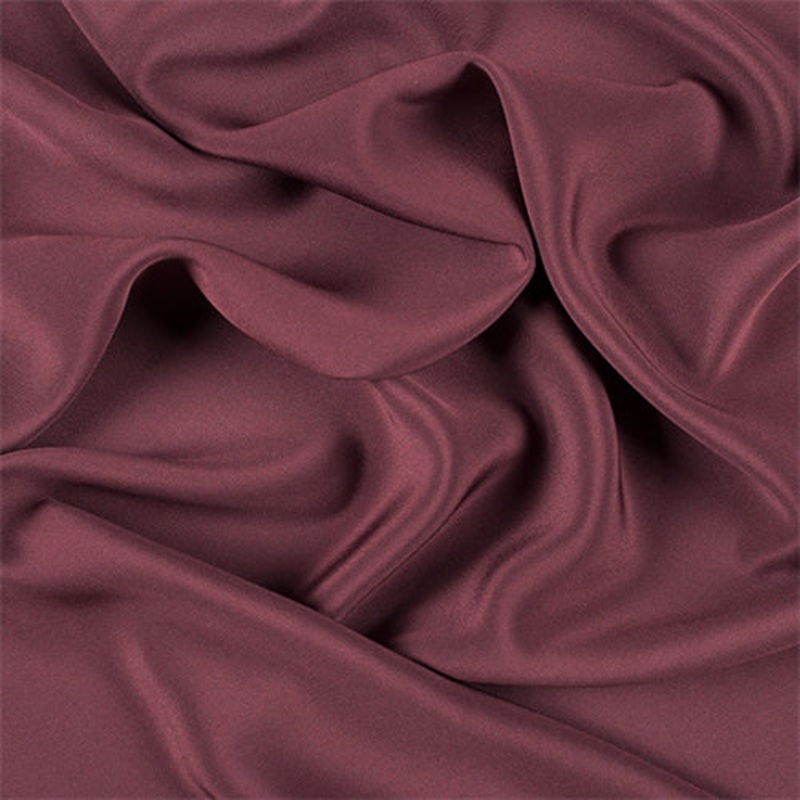 Runway Silks Dark Brick Red 4 Ply Silk Crepe Fabric – Reorderable