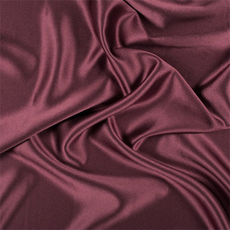 Runway Silks Dark Brick Red Silk Crepe Back Satin Fabric – Reorderable