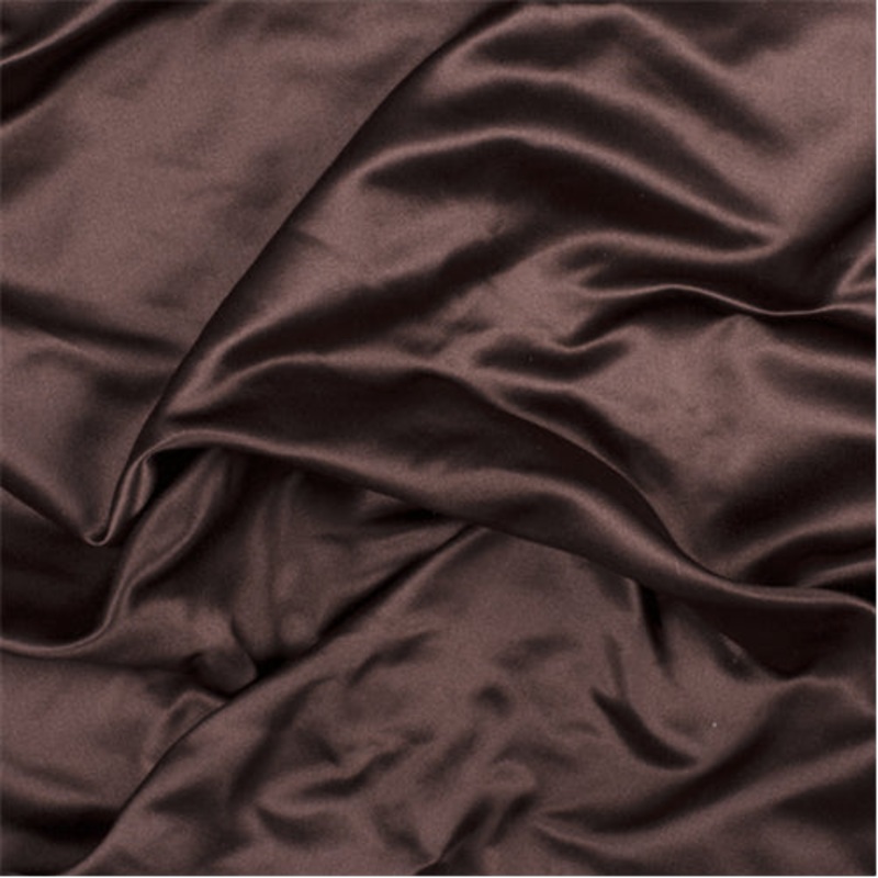 Runway Silks Dark Brown Silk Duchess Satin Fabric – Reorderable