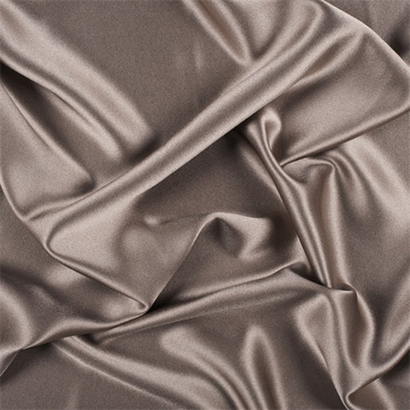 Runway Silks Dark Taupe Silk Crepe Back Satin Fabric – Reorderable