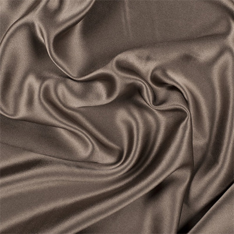 Runway Silks Olive Brown Silk Crepe Back Satin Fabric – Reorderable