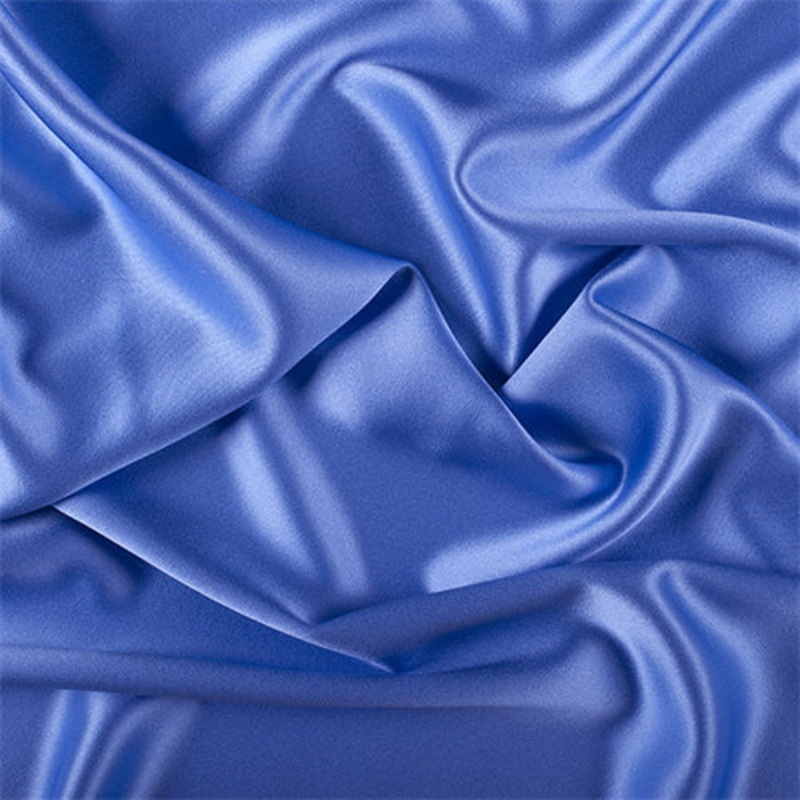 Runway Silks Periwinkle Silk Crepe Back Satin Fabric – Reorderable