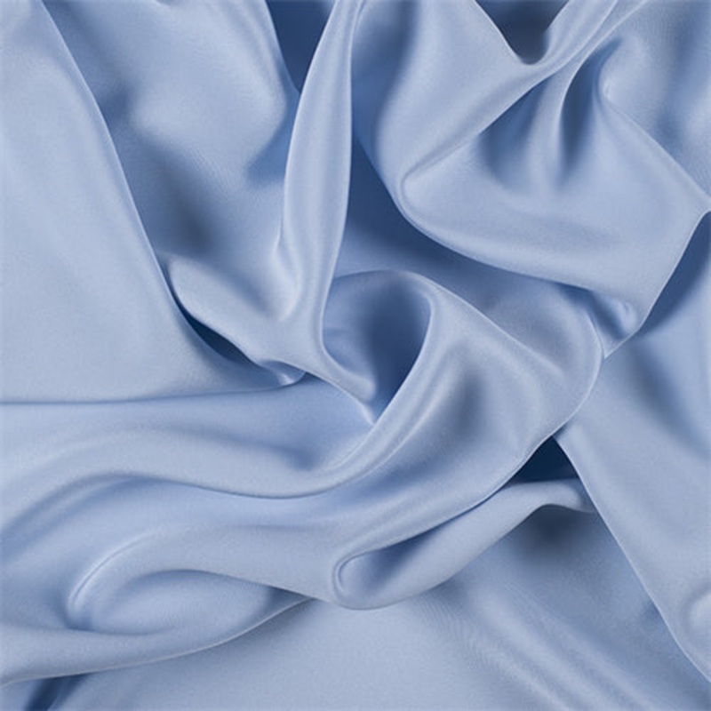 Runway Silks Sky Blue 4 Ply Silk Crepe Fabric – Reorderable