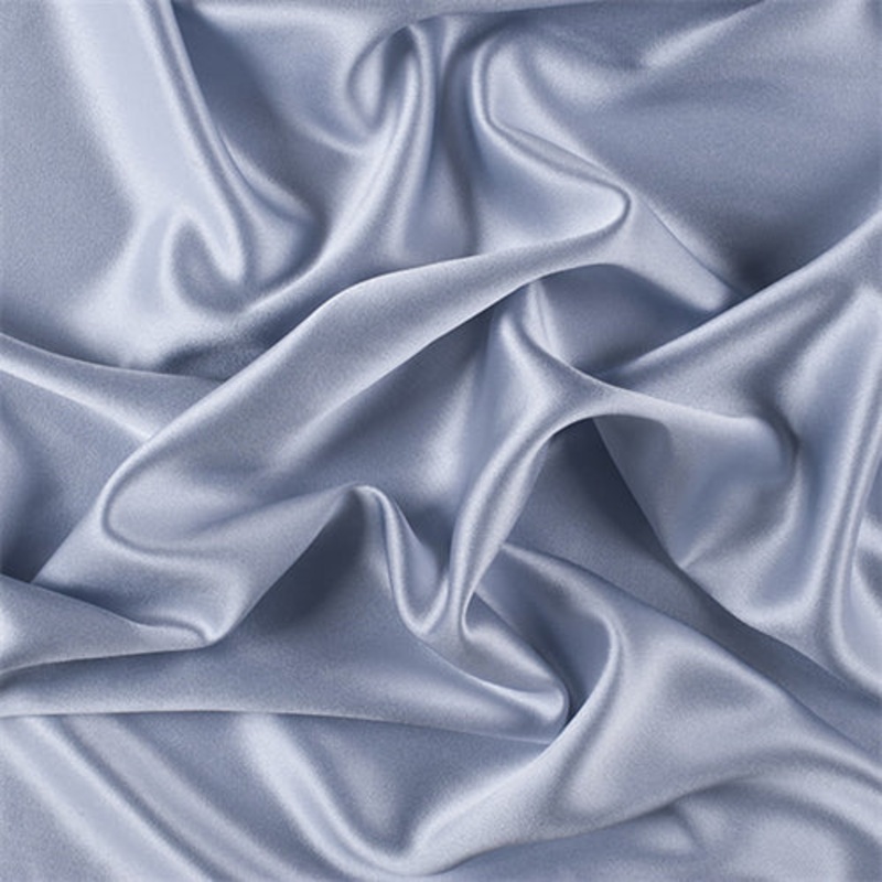 Runway Silks Steel Blue Silk Crepe Back Satin Fabric – Reorderable