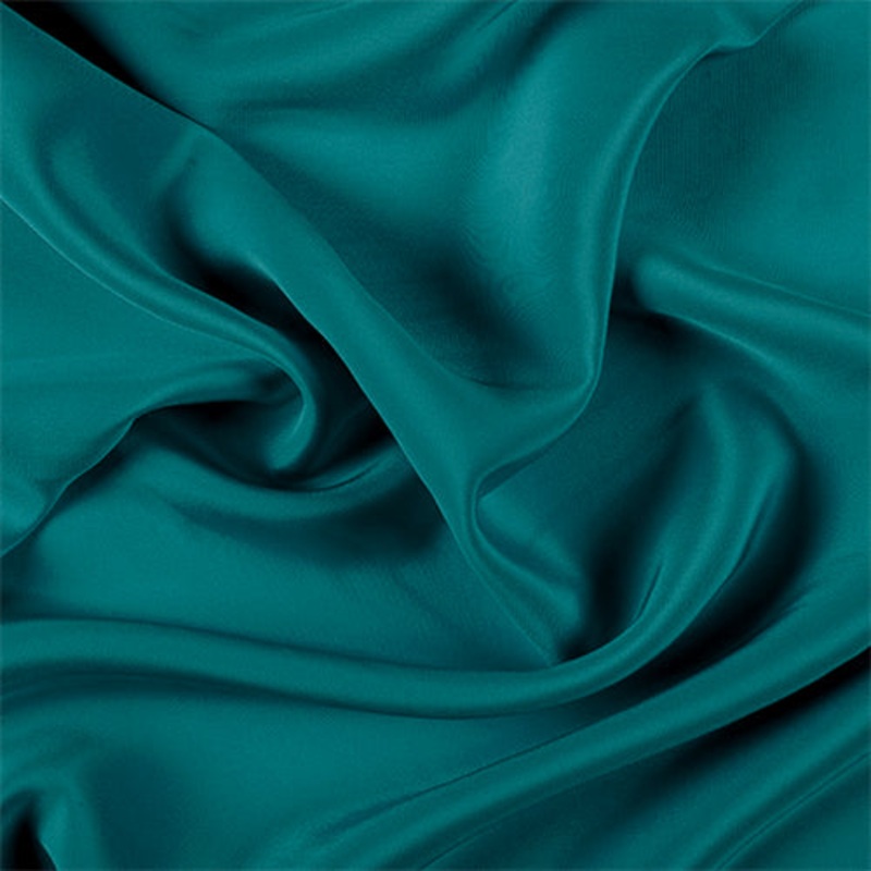 Runway Silks Teal 4 Ply Silk Crepe Fabric – Reorderable