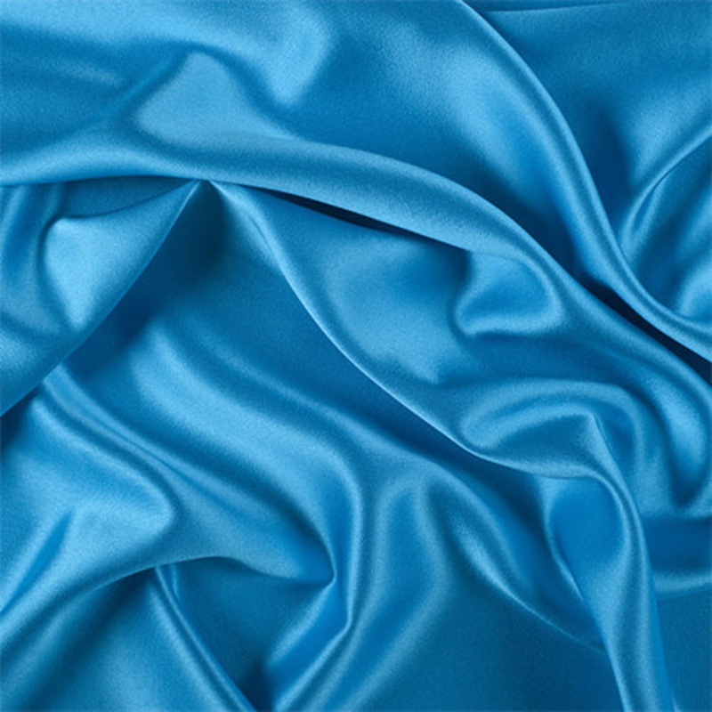 Runway Silks Turquoise Silk Crepe Back Satin Fabric – Reorderable