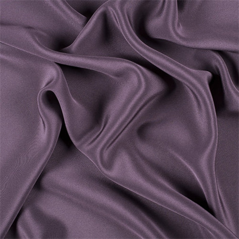 Runway Silks Aubergine 4 Ply Silk Crepe Fabric – Reorderable