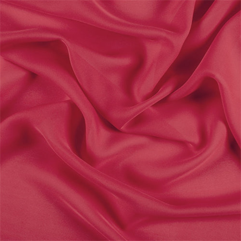 Runway Silks Bright Red Silk Double Georgette Fabric – Reorderable
