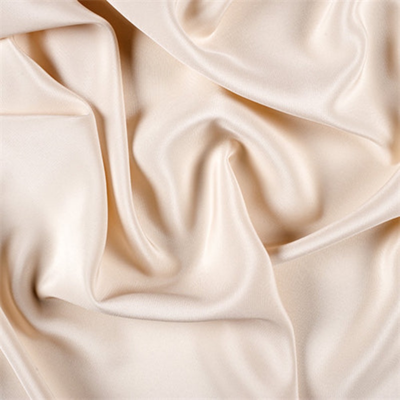 Runway Silks Cream 4 Ply Silk Crepe Fabric – Reorderable