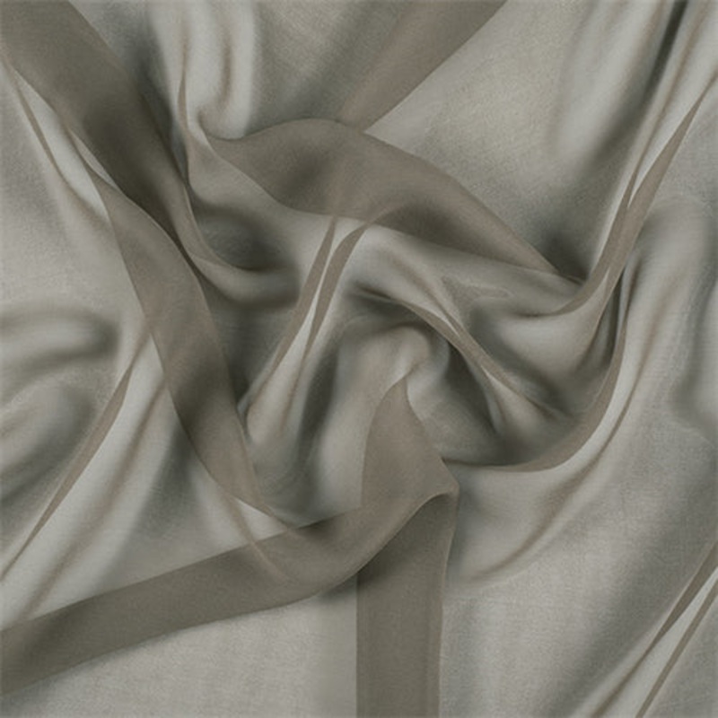 Runway Silks Dark Olive Wide Silk Chiffon Fabric – Reorderable