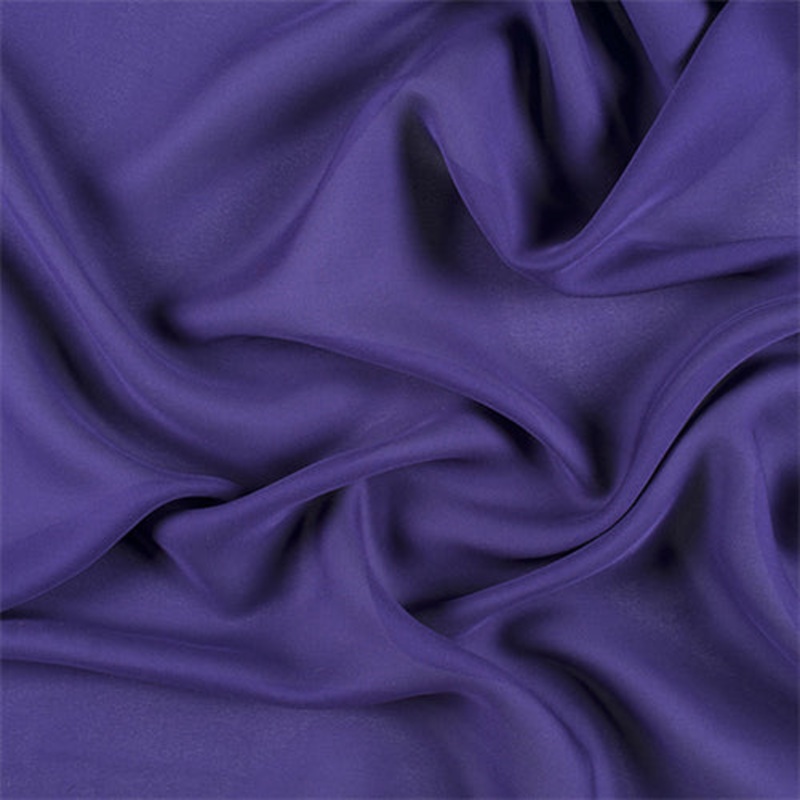 Runway Silks Dark Purple Silk Double Georgette Fabric – Reorderable