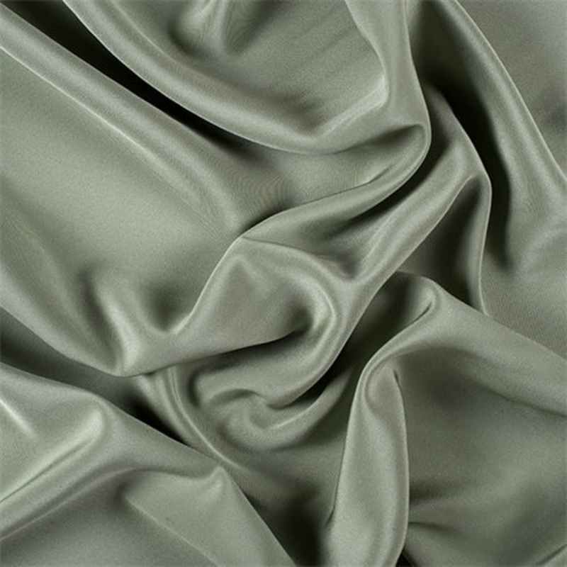 Runway Silks Dark Sage 4 Ply Silk Crepe Fabric – Reorderable