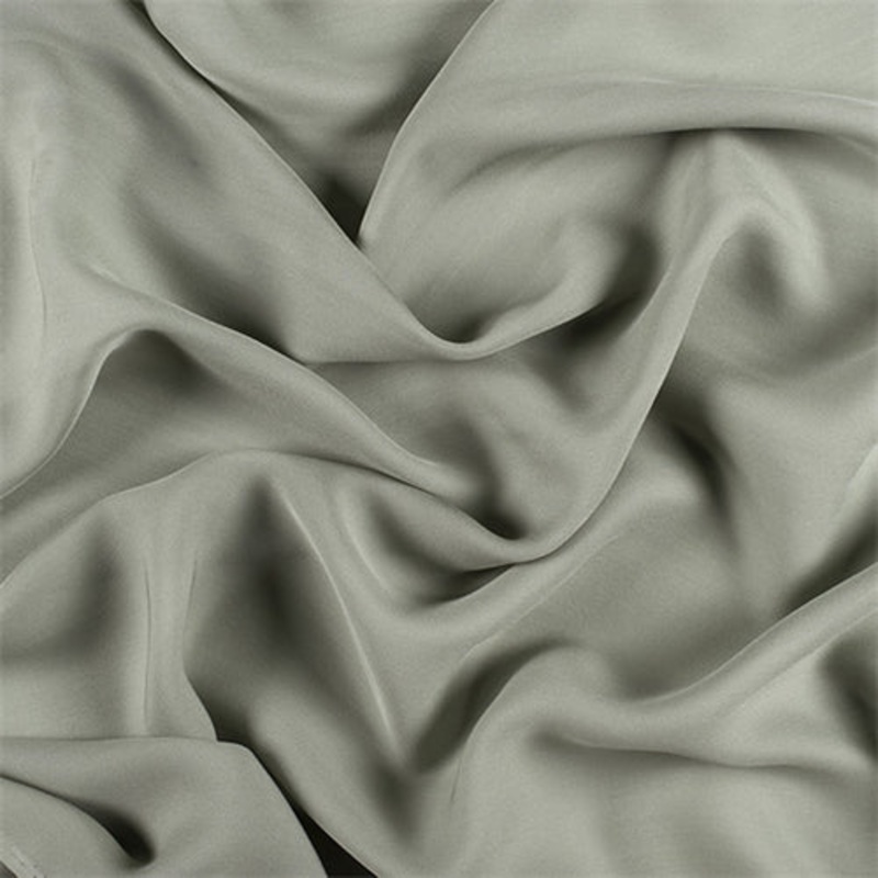Runway Silks Dark Sage Silk Double Georgette Fabric – Reorderable