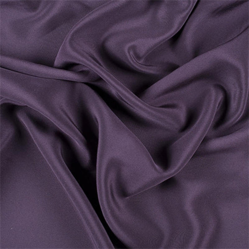Runway Silks Eggplant 4 Ply Silk Crepe Fabric – Reorderable
