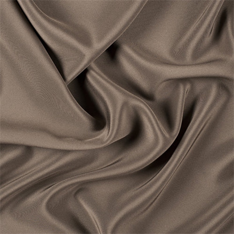 Runway Silks Olive Brown 4 Ply Silk Crepe Fabric – Reorderable