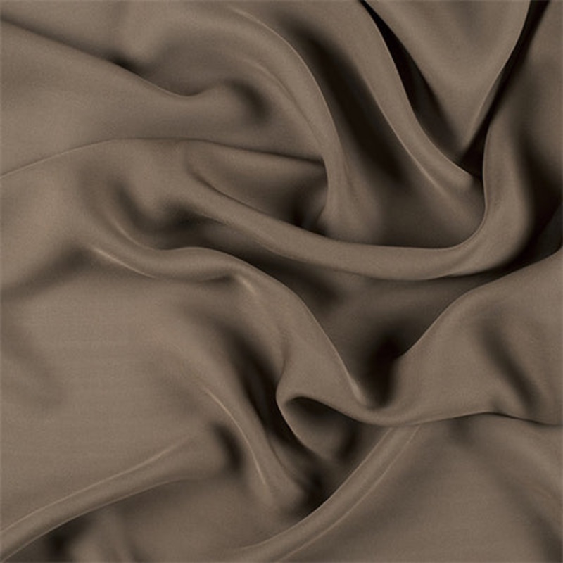 Runway Silks Olive Brown Silk Double Georgette Fabric – Reorderable