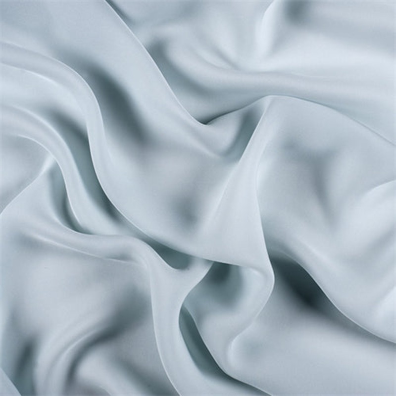 Runway Silks Pale Blue Silk Double Georgette Fabric – Reorderable