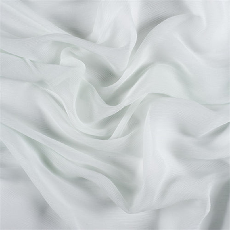 Runway Silks Pale Mint Crinkled Silk Chiffon Fabric – Reorderable