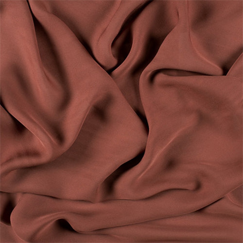 Runway Silks Rust Silk Double Georgette Fabric – Reorderable
