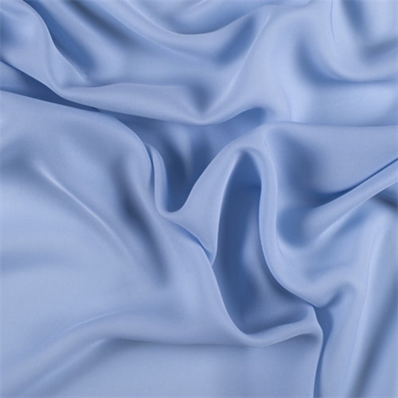 Runway Silks Sky Blue Silk Double Georgette Fabric – Reorderable