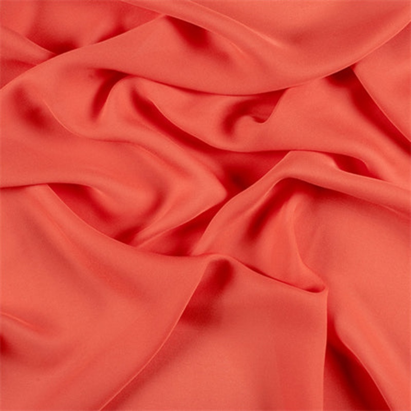 Runway Silks Tangerine Silk Double Georgette Fabric – Reorderable