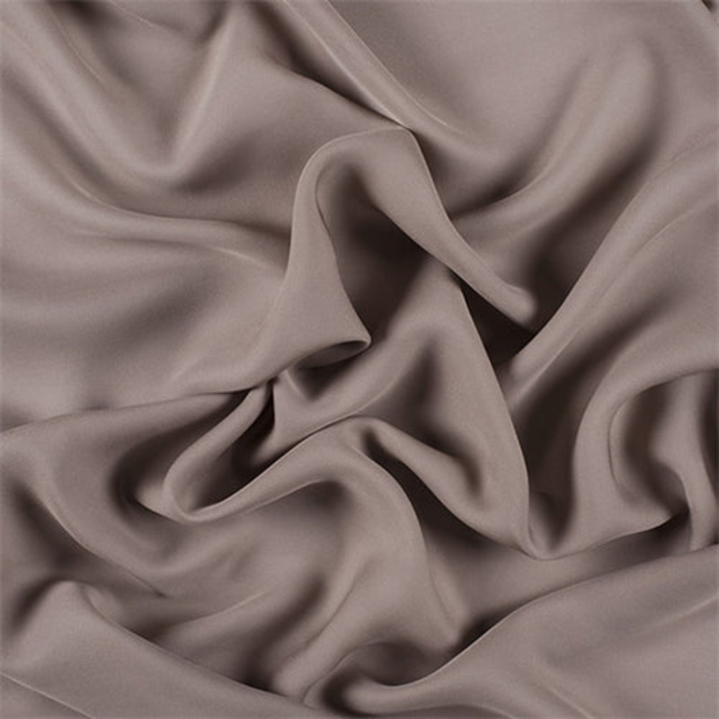Runway Silks Taupe Silk Double Georgette Fabric – Reorderable