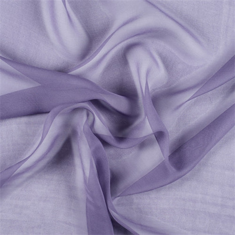 Runway Silks Amethyst Wide Silk Chiffon Fabric – Reorderable