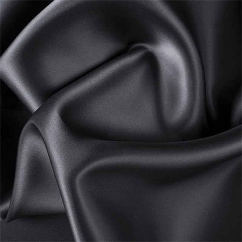 Runway Silks Black Silk Satin Organza Fabric – Reorderable