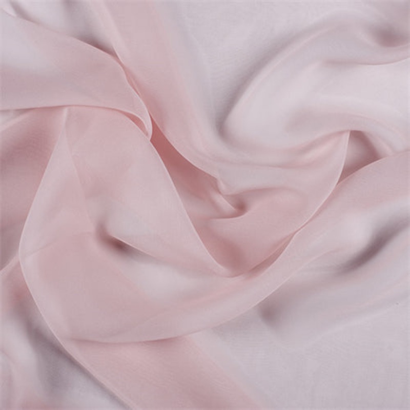 Runway Silks Blush Pink Wide Silk Chiffon Fabric – Reorderable