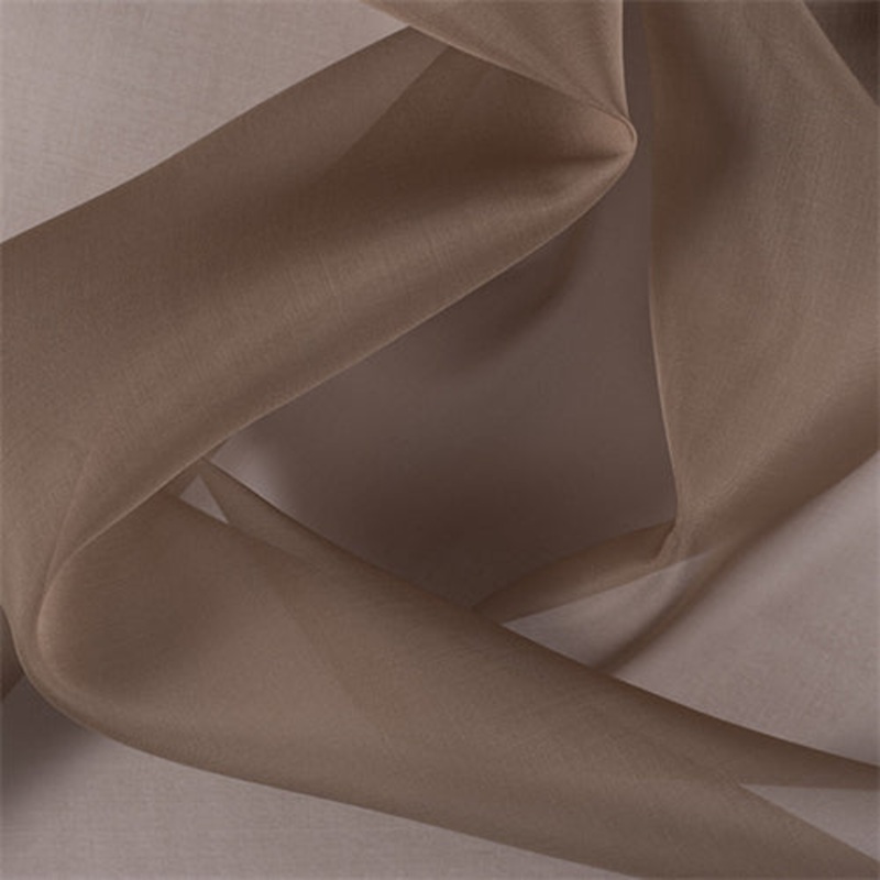 Runway Silks Brown Silk Organza Fabric – Reorderable