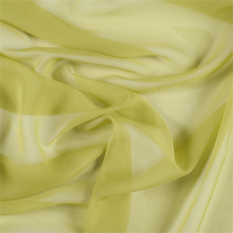 Runway Silks Chartreuse Silk Chiffon Fabric – Reorderable