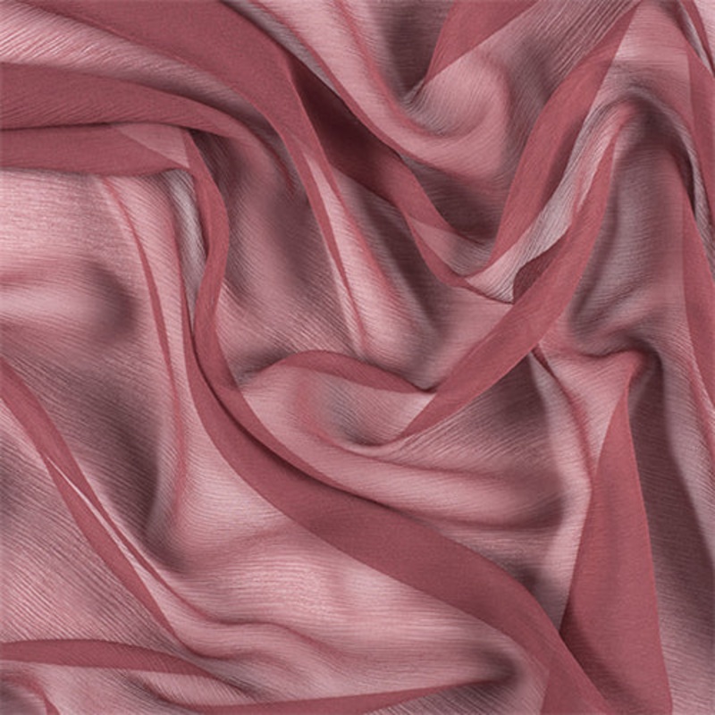 Runway Silks Copper Crinkled Silk Chiffon Fabric – Reorderable