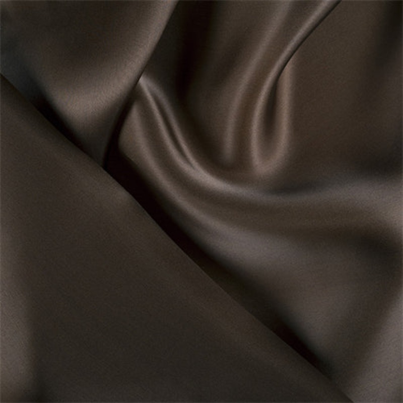 Runway Silks Dark Brown Silk Satin Organza Fabric – Reorderable