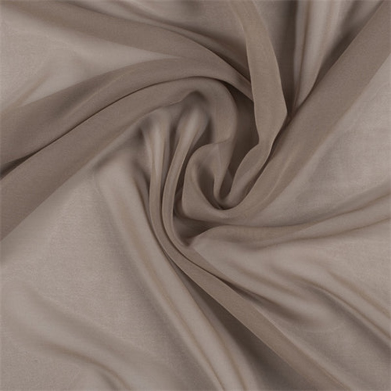 Runway Silks Mocha Silk Chiffon Fabric – Reorderable