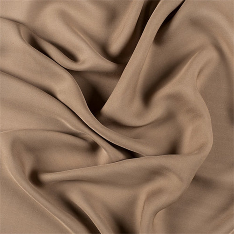 Runway Silks Mocha Silk Double Georgette Fabric – Reorderable