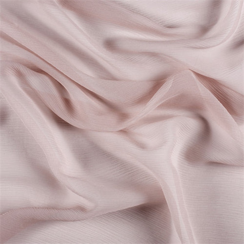 Runway Silks Nude Crinkled Silk Chiffon Fabric – Reorderable